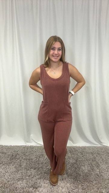 Haute Fox Ribbed Jumpsuit