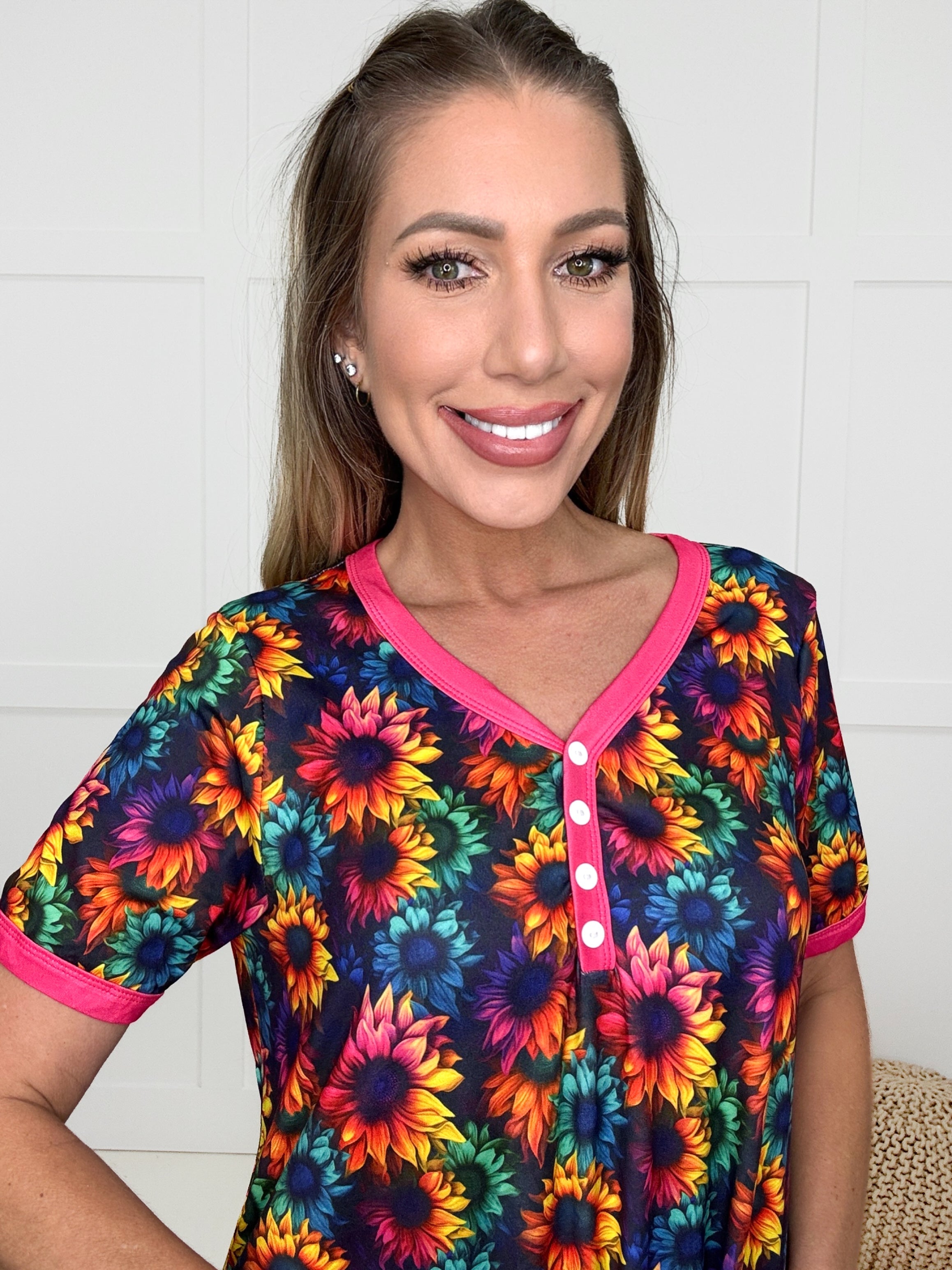 Shirley & Stone Pajama Dresses-240 Dresses- Simply Simpson's Boutique is a Women's Online Fashion Boutique Located in Jupiter, Florida
