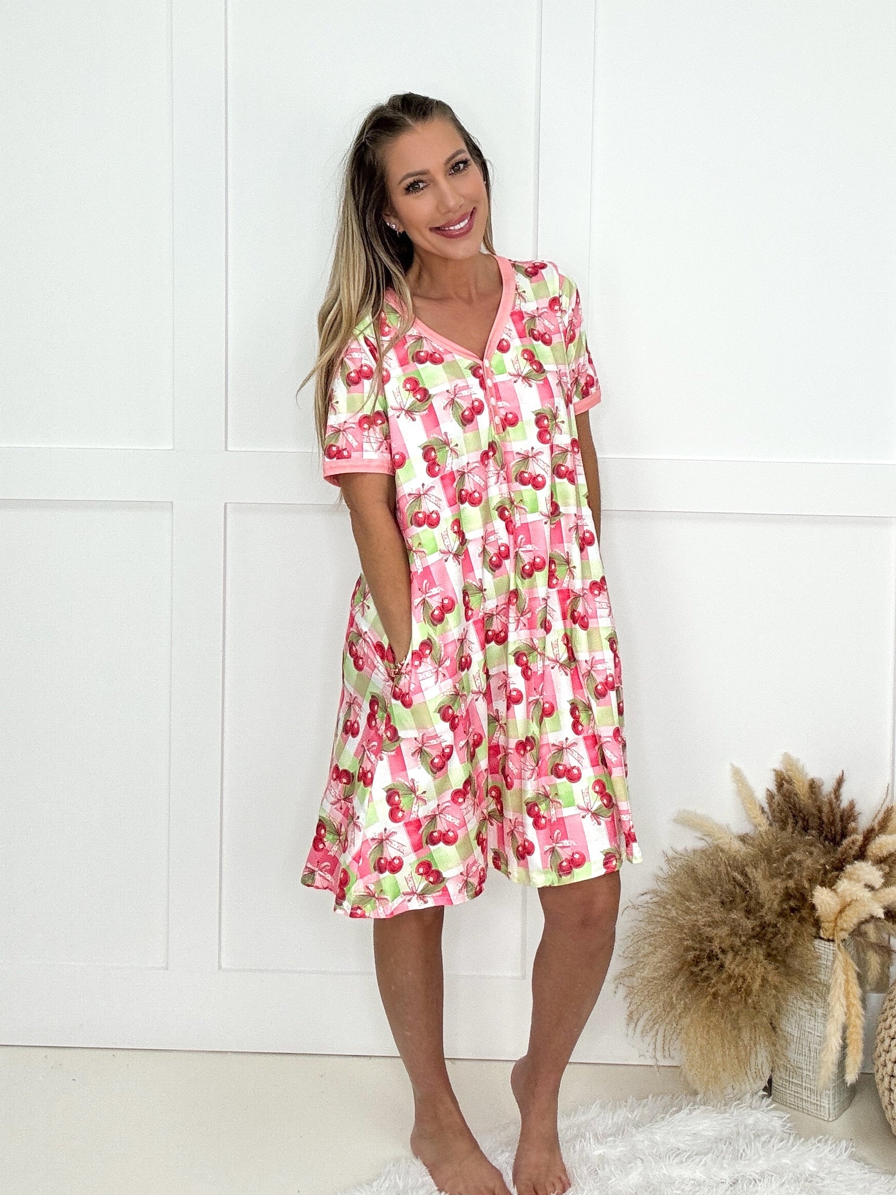 Shirley & Stone Pajama Dresses-240 Dresses- Simply Simpson's Boutique is a Women's Online Fashion Boutique Located in Jupiter, Florida