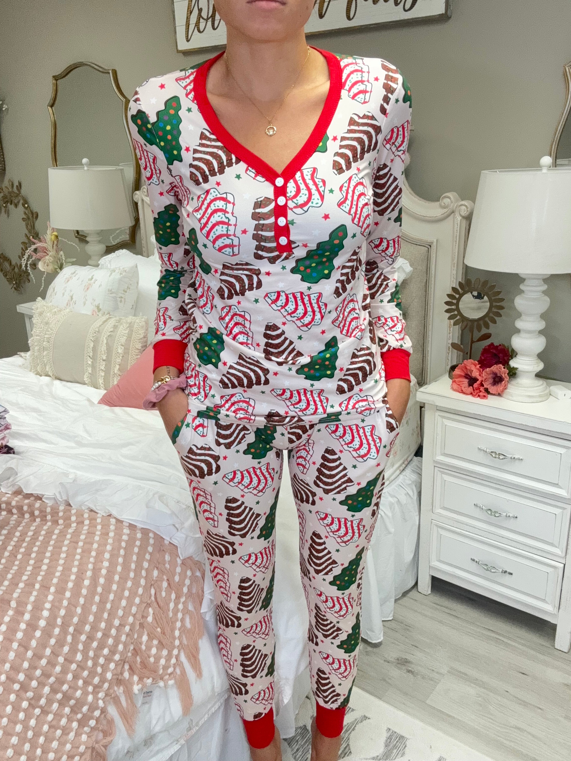 Pre-Order: Shirley & Stone Christmas Tree Cakes Pajamas