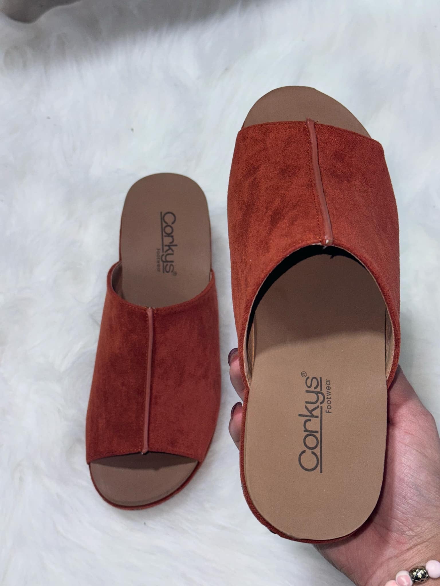 Corky's Rust Hissy Fit Sandal