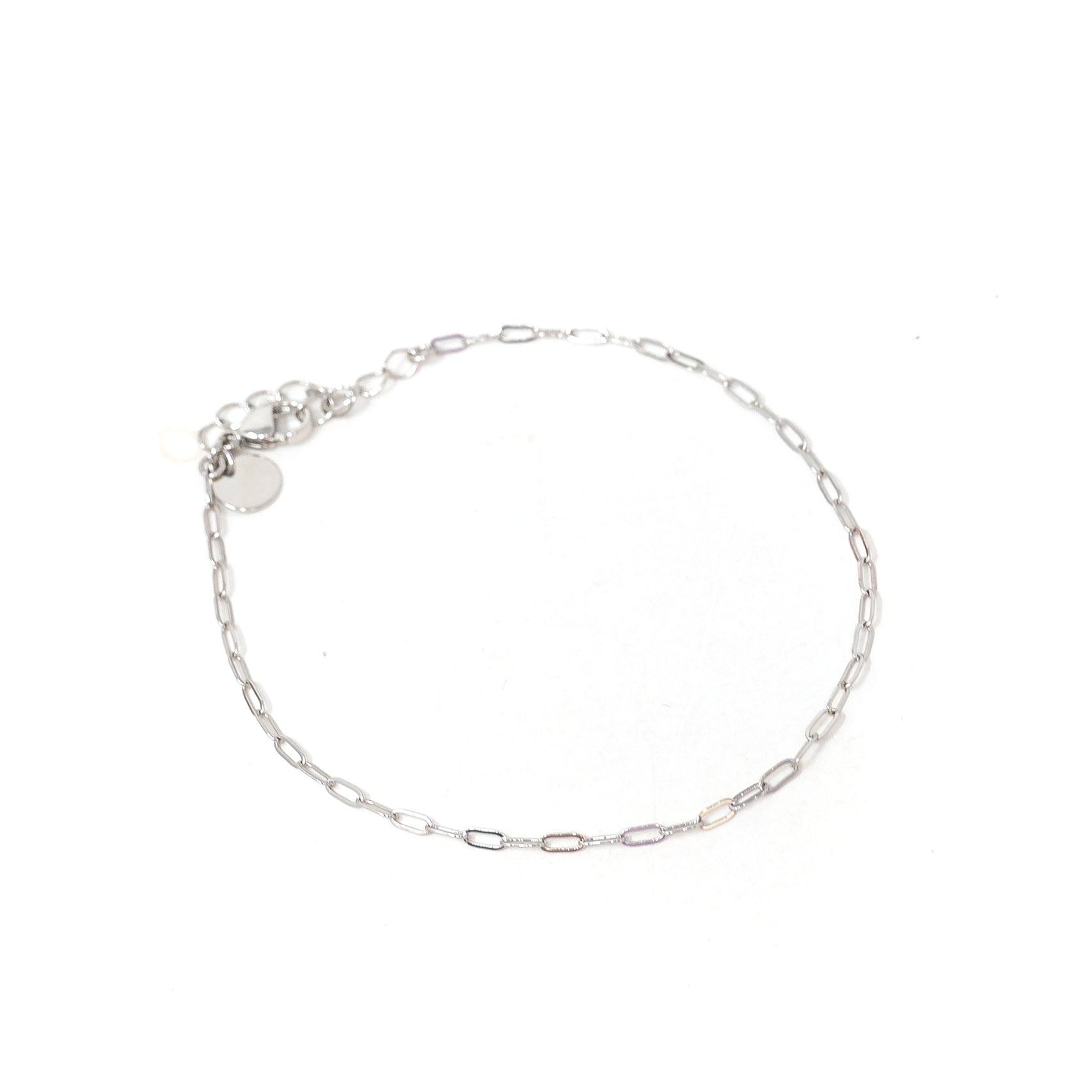 Mini Paperclip Anklet