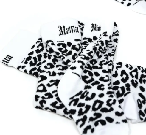 Mama and Mini Leopard Print Socks - set