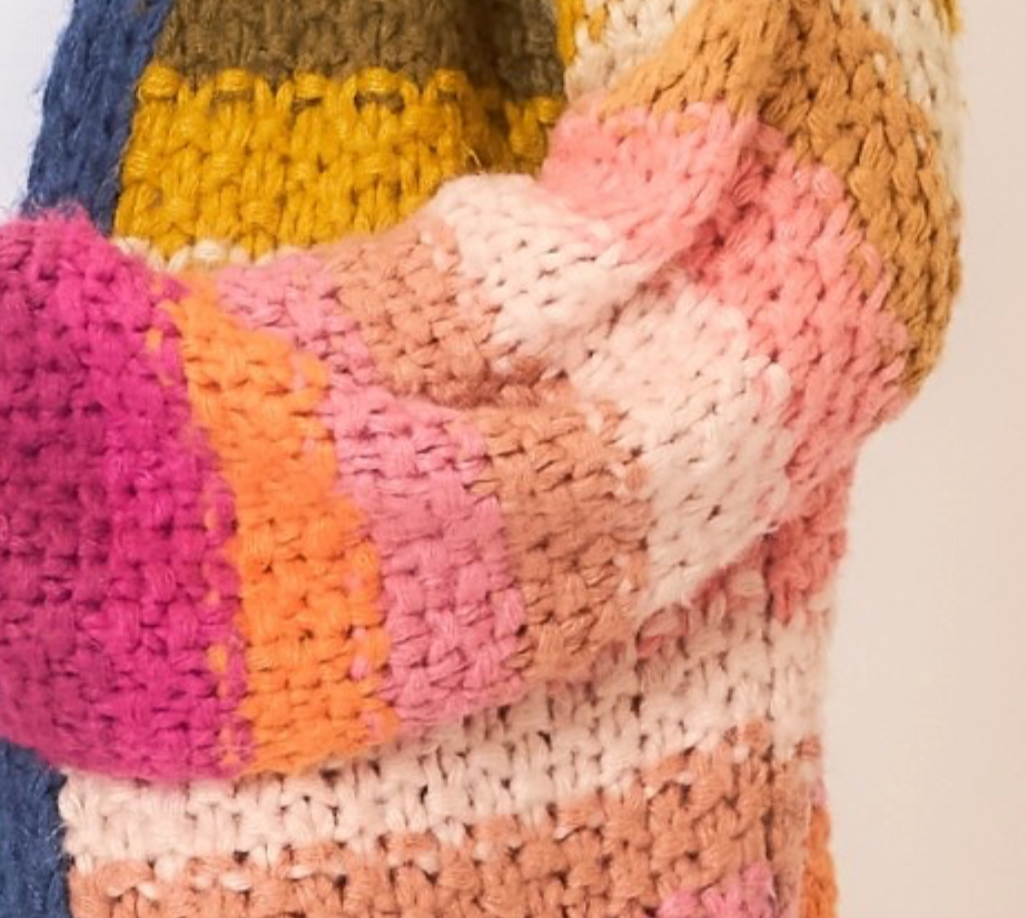 Cozy Co Multi Color Cardigan