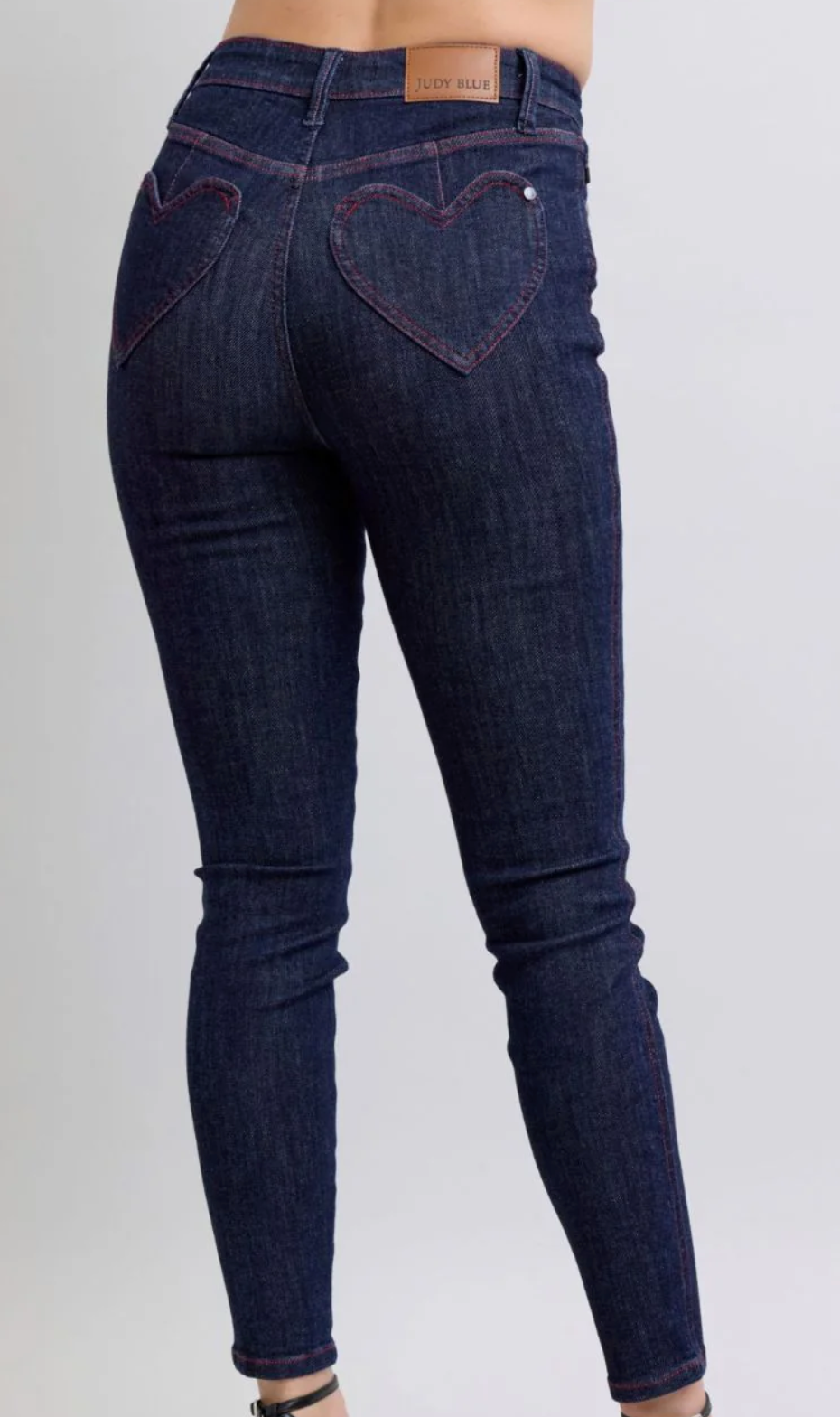 Judy Blue HW Heart Pocket Skinny Jeans