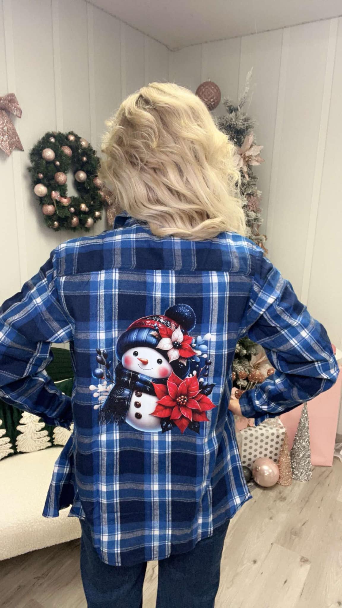 Custom Christmas Bling Flannels